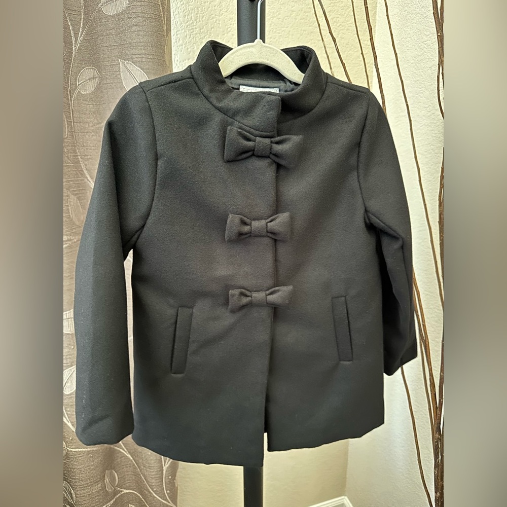 NWOT Gymboree | Dress-up snap front coat | Size S | Black